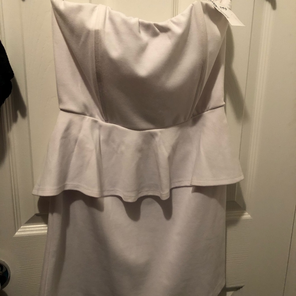 Foreign Exchange White Mini holiday/clubbing dress
